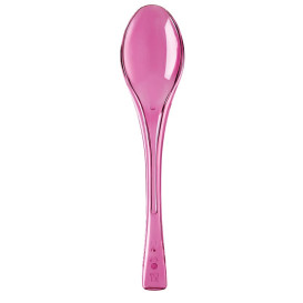 Cuillère Plastique Fly fuchsia Transp. 145mm (50 Unités)