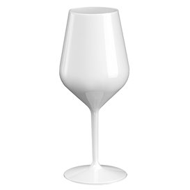 Flûte Réutilisable pour Vin Tritan Blanc 470ml (6 Unités)