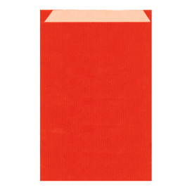 Sac Papier Kraft Rouge 12+5x18cm (125 Unités)