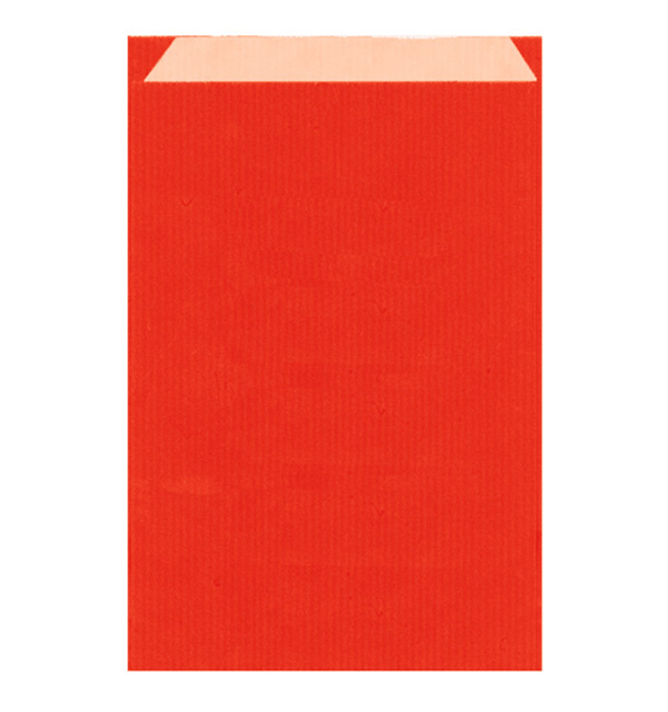 Sac Papier Kraft Rouge 12+5x18cm (1500 Unités)