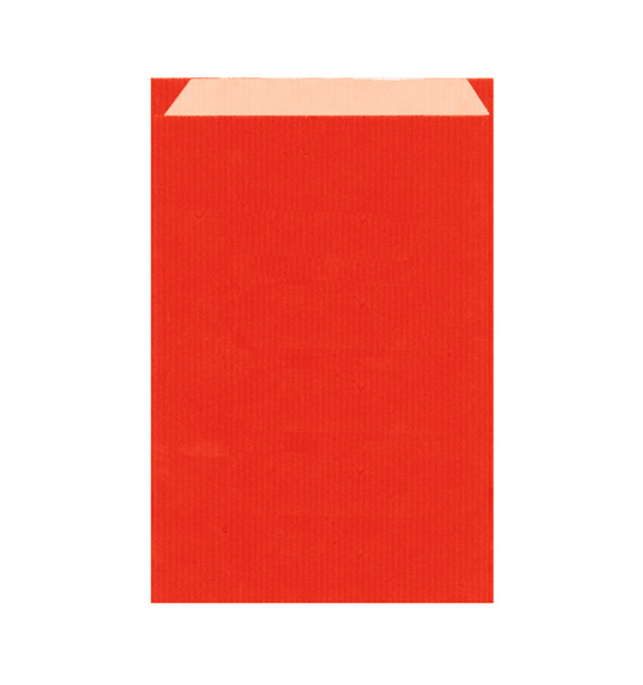 Sac Papier Kraft Rouge 26+9x38cm (125 Unités) Sac Papier Kraft Rouge 26+9x38cm (125 Unités)