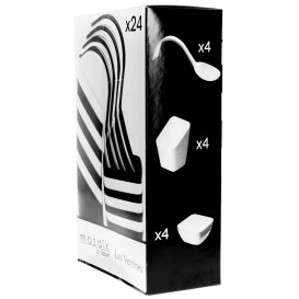 Kit pour Dégustation Blanc et Noir 24 pièces (12 Kits)