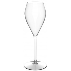 Plastic herbruikbaar glas Wijn "Tritan" transparant 160ml (6 stuks)