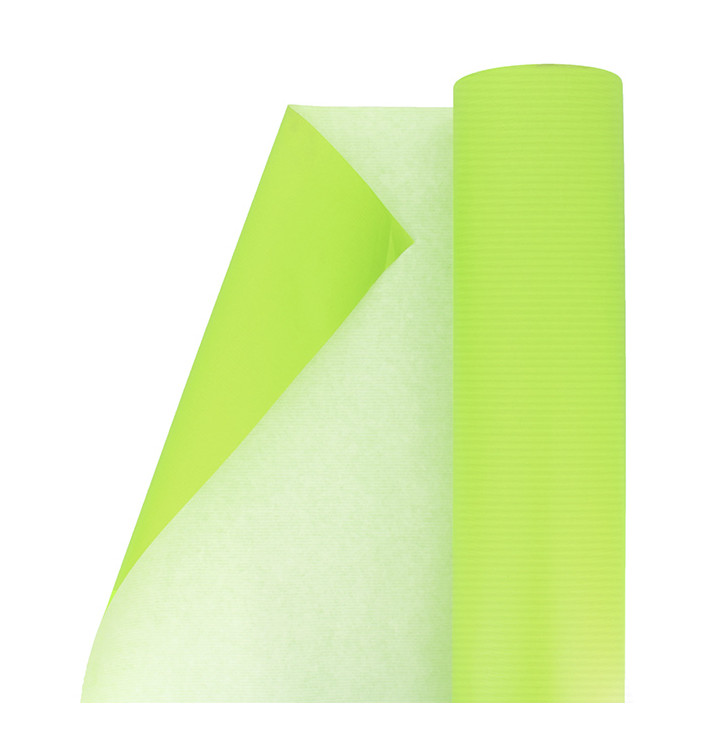 Papieren rol van inpakpapier groen 100m (1 stuk) Papieren rol van inpakpapier groen 100m (1 stuk)