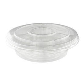 Bol en Plastique PET 5C et Couvercle Ø26x7cm (100 Utés)