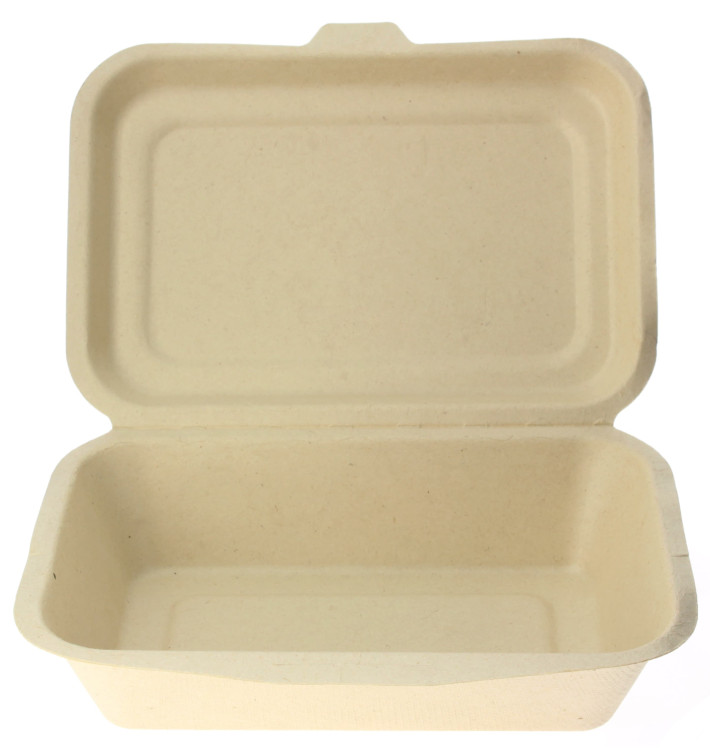 Suikerriet Gescharnierd Container "Menu Box" 17,5x12,5x5,3cm (50 stuks) 