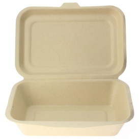 Boîte en Canne à Sucre naturel 175x125x53mm (1000 Unités)