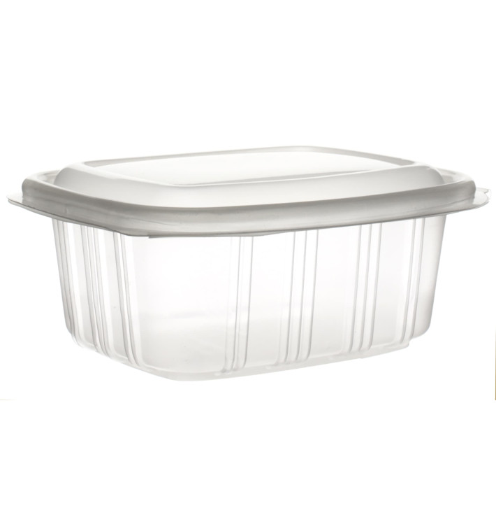 Barquette à Couvercle Charnière en Relief PP 370ml (50 Utés) Barquette à Couvercle Charnière en Relief PP 370ml (50 Utés)
