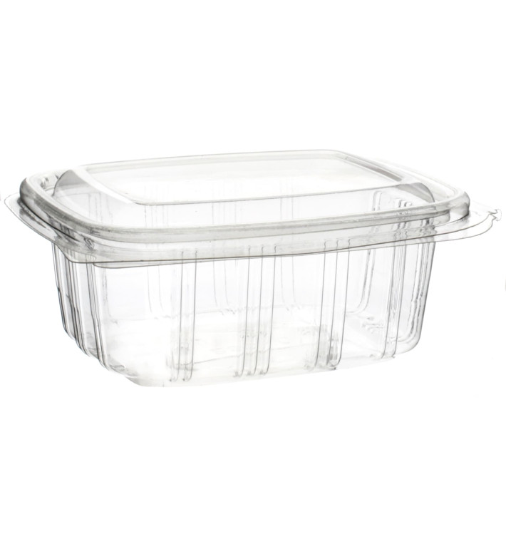 Plastic scharnierende Deli-Container OPS hoog koepel Deksel 250ml (50 stuks) Plastic scharnierende Deli-Container OPS hoog koepel Deksel 250ml (50 stuks)