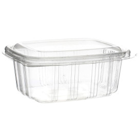 Plastic scharnierende Deli-Container OPS hoog koepel Deksel 370ml (900 stuks)