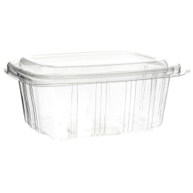 Plastic scharnierende Deli-Container OPS hoog koepel Deksel 750ml (50 stuks) 