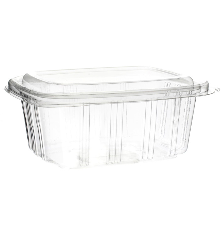 Barquette à Couvercle Charnière Relief OPS 750ml (50 Utés) Barquette à Couvercle Charnière Relief OPS 750ml (50 Utés)