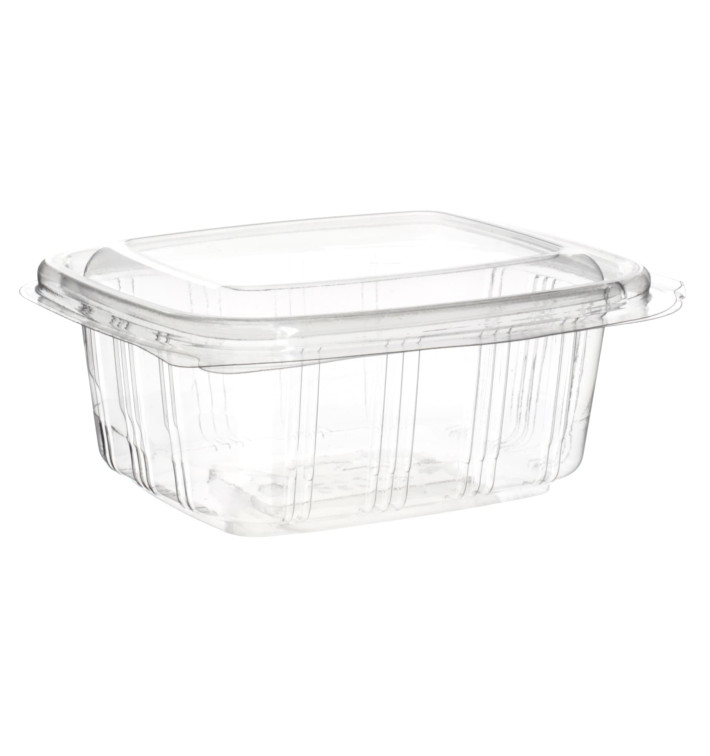 Barquette à Couvercle Charnière Relief PET 250ml (900 Utés) Barquette à Couvercle Charnière Relief PET 250ml (900 Utés)