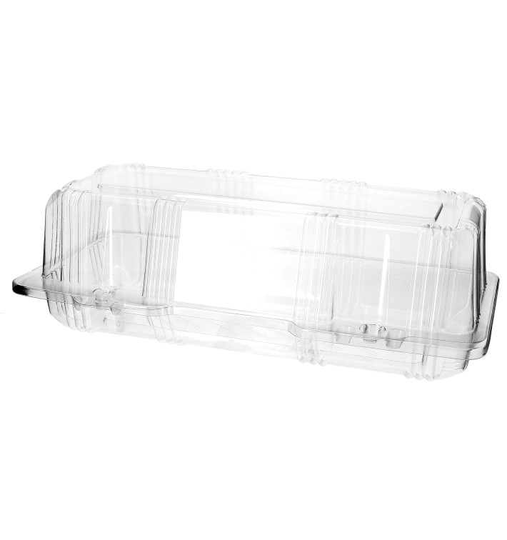 Boîte à charnière Pour Pâtisserie PET 24x10x8cm (20 Utés) Boîte à charnière Pour Pâtisserie PET 24x10x8cm (20 Utés)