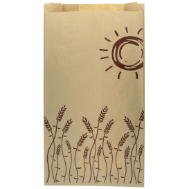 Sac Papier Kraft "Espigas" 18+7x32cm (100 Unités)