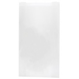 Papieren voedsel zak wit 18+7x32cm (100 stuks) 