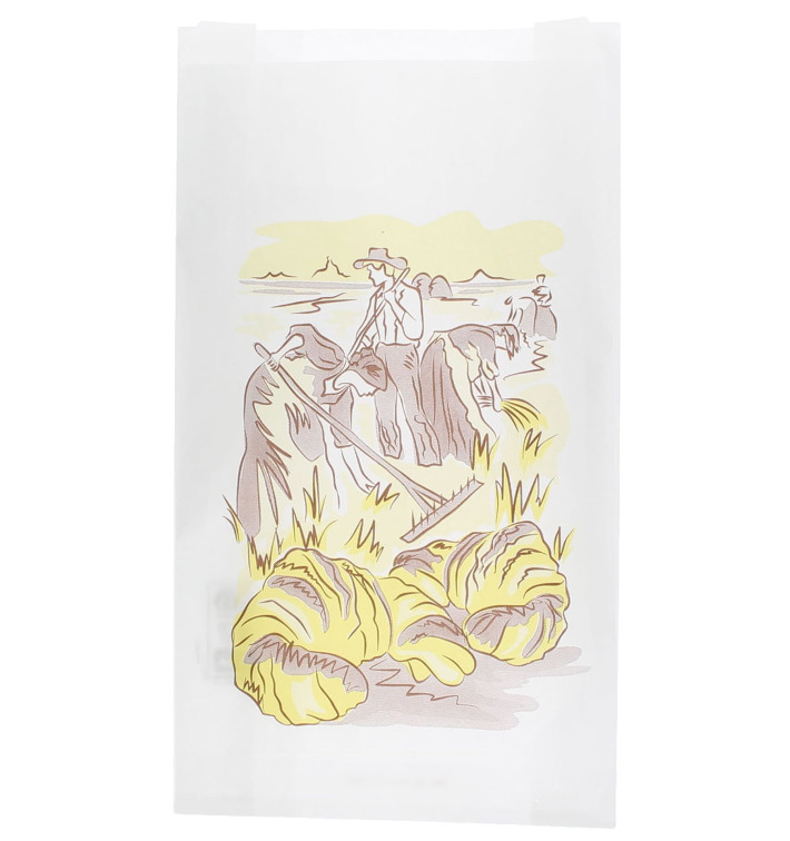 Sac Papier Blanc "Siega" 12+6x20cm (250 Unités) Sac Papier Blanc "Siega" 12+6x20cm (250 Unités)