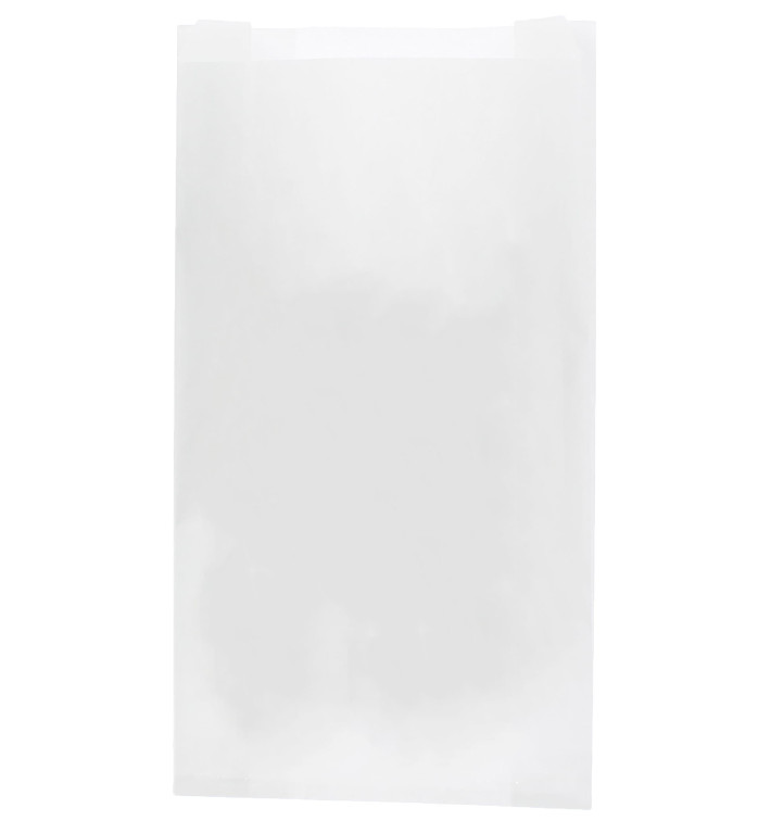 Sac Papier Blanc 14+7x24cm (250 Unités) Sac Papier Blanc 14+7x24cm (250 Unités)
