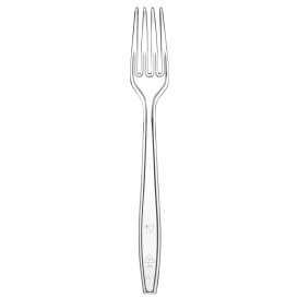 Plastic vork Premium PS transparant 19cm (50 stuks)