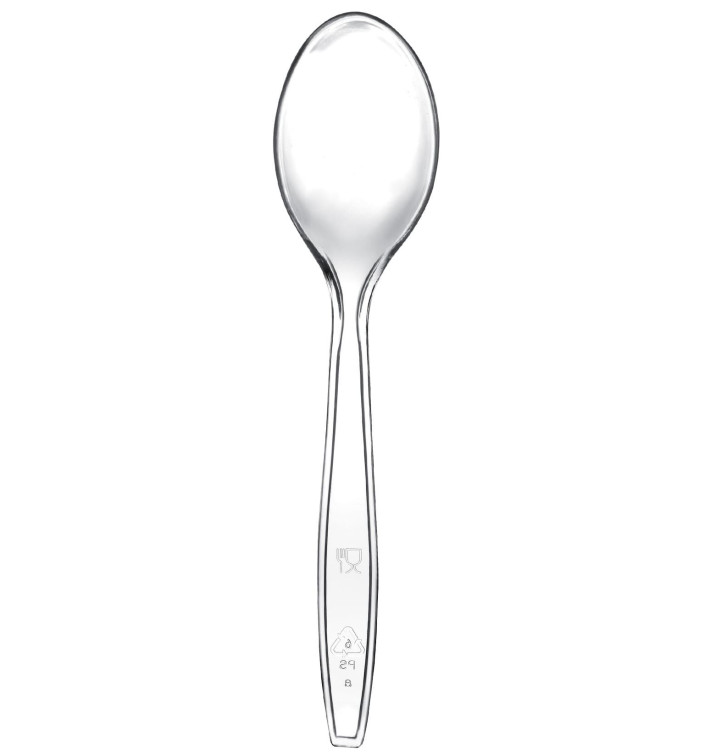 Cuillère Plastique Transparent 190mm (50 Unités) Cuillère Plastique Transparent 190mm (50 Unités)