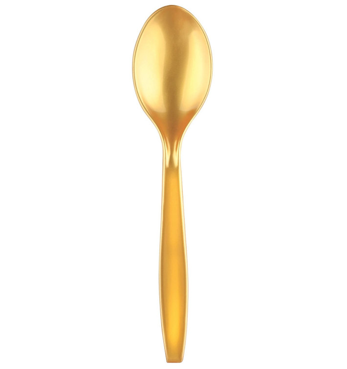 Cuillère Plastique PS Premium Or 190mm (1000 Utés) Cuillère Plastique PS Premium Or 190mm (1000 Utés)