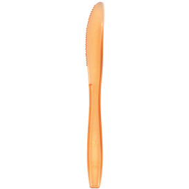 Plastic PS mes Premium oranje 19cm (1000 stuks)