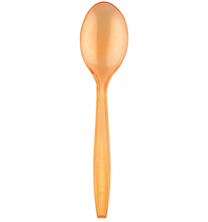 Plastic lepel PS Premium oranje 19cm (1000 stuks)