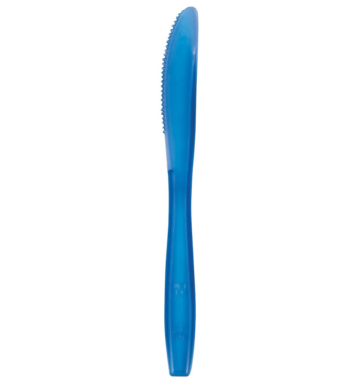 Couteau Plastique PS Premium Bleu 190mm (50 Utés) Couteau Plastique PS Premium Bleu 190mm (50 Utés)