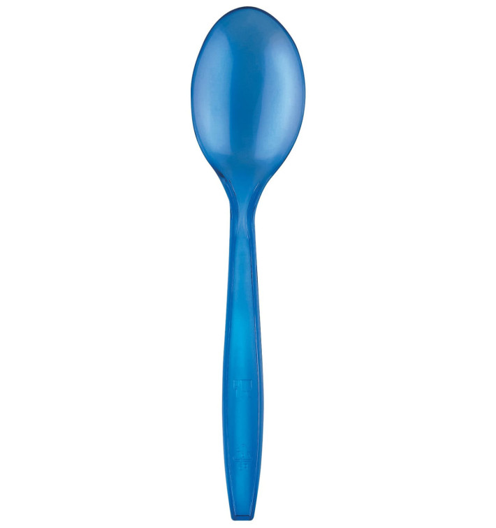 Cuillère Plastique PS Premium Bleu 190mm (50 Utés) Cuillère Plastique PS Premium Bleu 190mm (50 Utés)