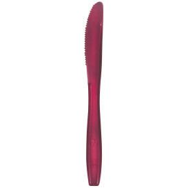 Couteau Plastique PS Premium Bordeaux 190mm (50 Utés)