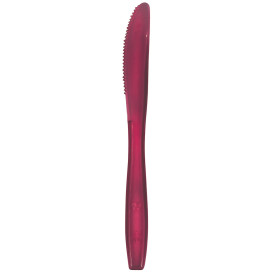 Plastic PS mes  Premium bordeauxrood 19cm (1000 stuks)