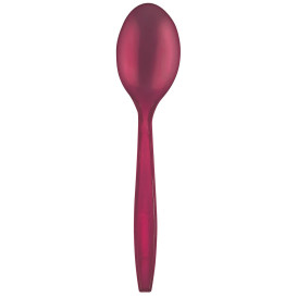 Cuillère Plastique PS Premium Bordeaux 190mm (50 Utés)