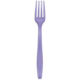 Fourchette Plastique PS Premium Lilas 190mm (1000 Utés)