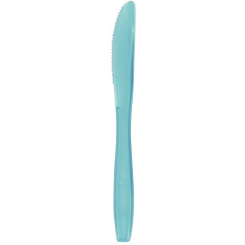 Couteau Plastique PS Premium Turquoise 190mm (50 Utés)