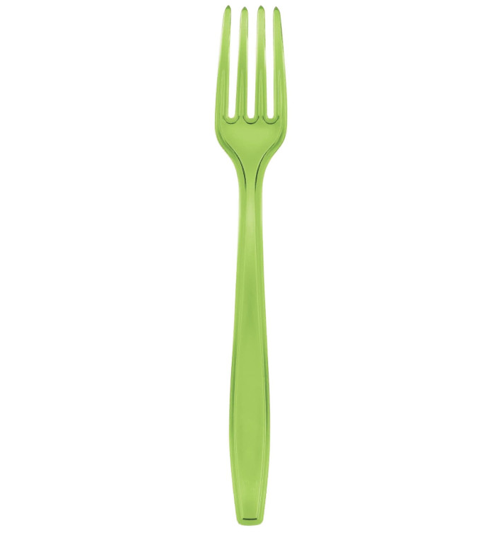 Fourchette Plastique PS Premium Vert Citron 190mm (1000 Utés) Fourchette Plastique PS Premium Vert Citron 190mm (1000 Utés)