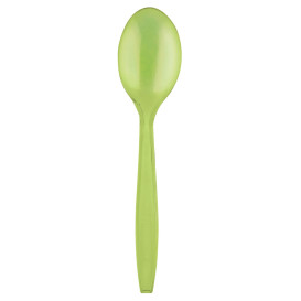 Plastic lepel  PS Premium limoengroen 19cm (50 stuks) 