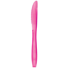 Couteau Plastique PS Premium Fuchsia 190mm (50 Utés)