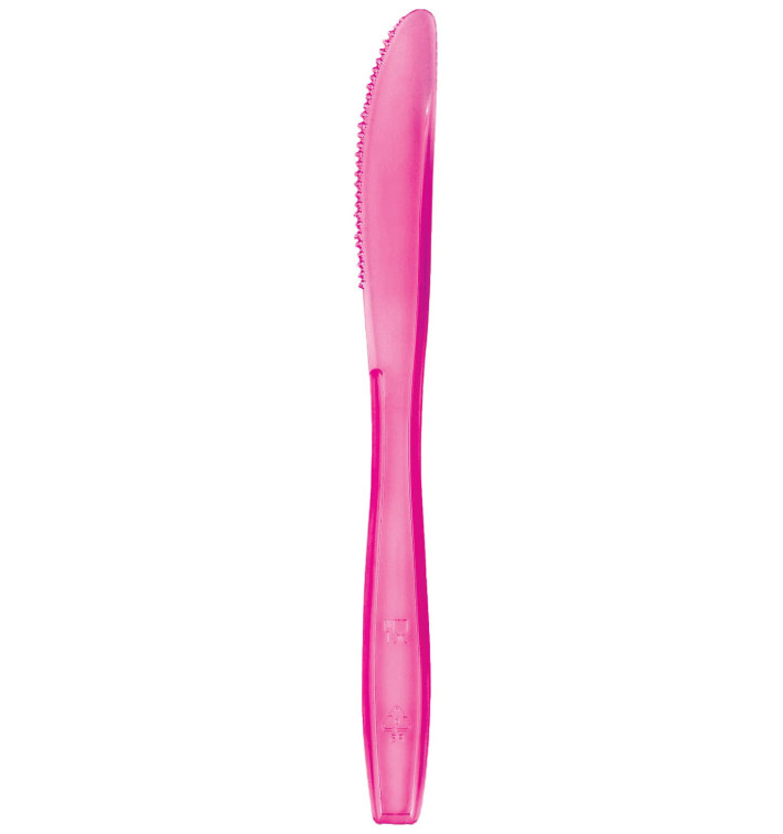 Couteau Plastique PS Premium Fuchsia 190mm (1000 Utés) Couteau Plastique PS Premium Fuchsia 190mm (1000 Utés)