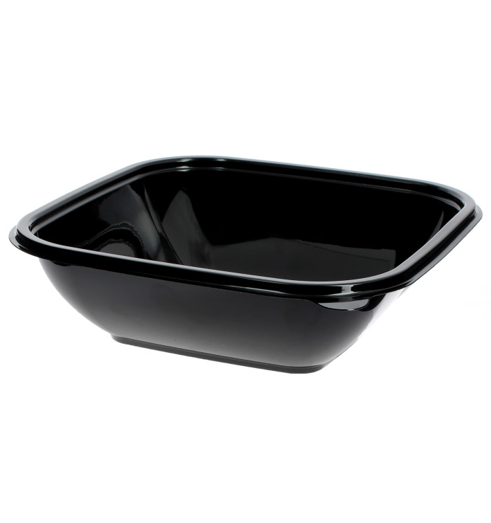Plastic Kom PET zwart 750ml 17,5x17,5x5cm (300 stuks) Plastic Kom PET zwart 750ml 17,5x17,5x5cm (300 stuks)
