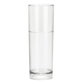 Plastic Collins glas Herbruikbaar SAN transparant 200ml (6 stuks) 