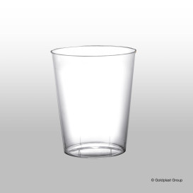 Plastic PS beker "Moon" transparant 320ml (20 stuks) 