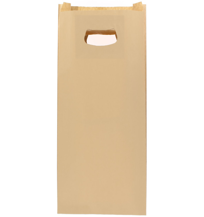 Papieren zak met handgrepen kraft "Hawanna" uitgesneden hendels 18+6x32cm (50 stuks) Papieren zak met handgrepen kraft "Hawanna" uitgesneden hendels 18+6x32cm (50 stuks)