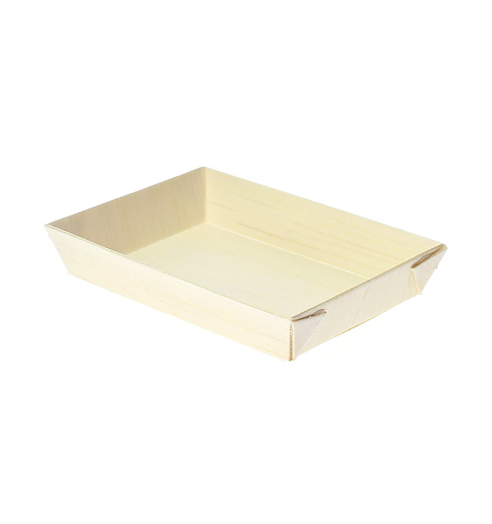 Houten dienblad 8,5x6x1,5cm (20 stuks) Houten dienblad 8,5x6x1,5cm (20 stuks)