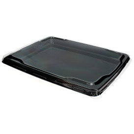 Couvercle Plat Plastique pour Plateau 316x265mm (25 Unités)