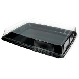 Plastic hoge Deksel voor Platter 31,6x26,5cm (25 stuks)