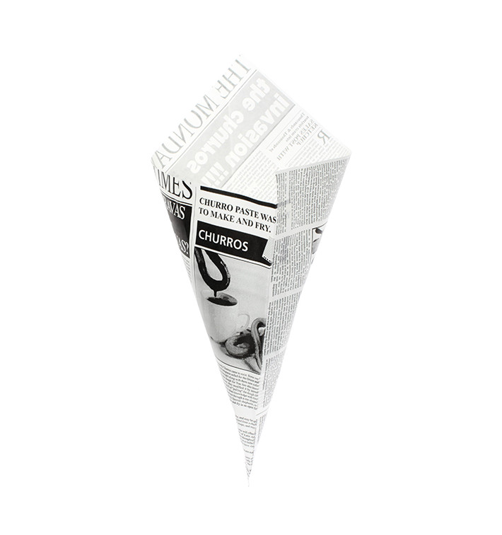 Cornet en Papier Ingraissable 420mm 600g (1.000 Unités) Cornet en Papier Ingraissable 420mm 600g (1.000 Unités)
