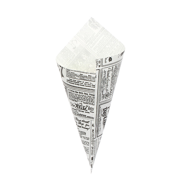 Cornet en Papier Ingraissable 295mm 250g (250 Unités) Cornet en Papier Ingraissable 295mm 250g (250 Unités)