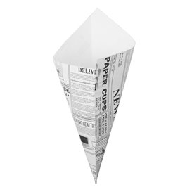 Cornet en Papier Ingraissable 240mm 100g (250 Unités)