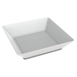 Mini Assiette Creuse Canne à Sucre Blanc 6,5x6,5cm (50 Utés)