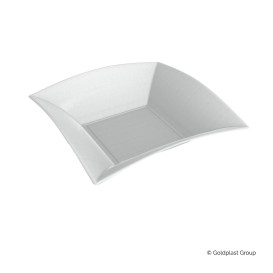 Assiette Creuse Canne à Sucre Blanc Nice 180x180mm(500 Utés)
